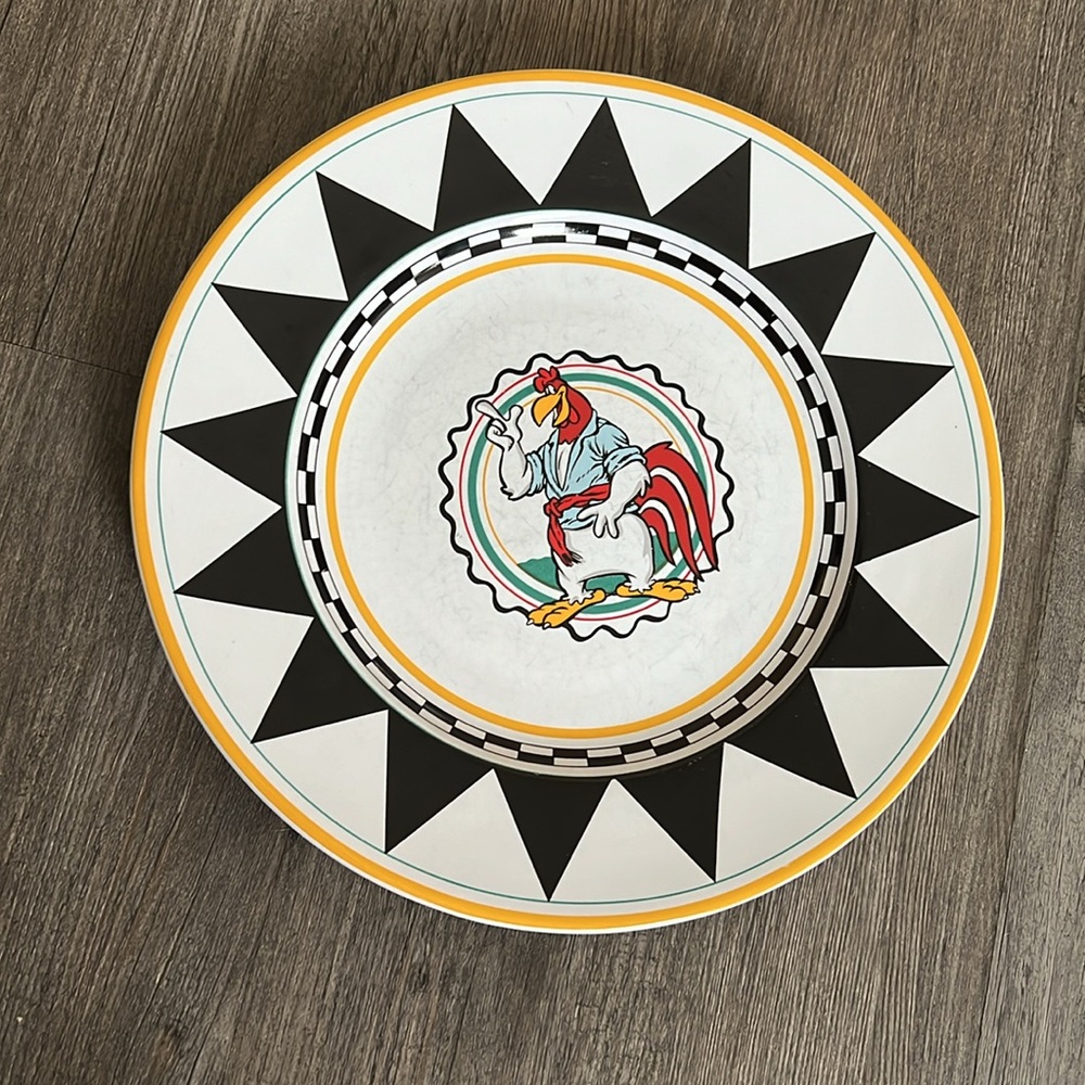 Warner Bros. Studio Store 1992 Fog Horn Leg Horn Rooster Collector Plate 9.5"